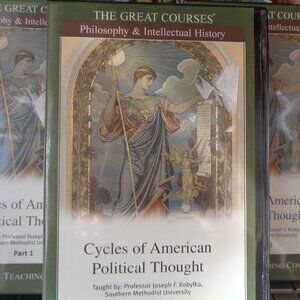 The Great Courses Cycles of American Political Thought Guide Book & CDs